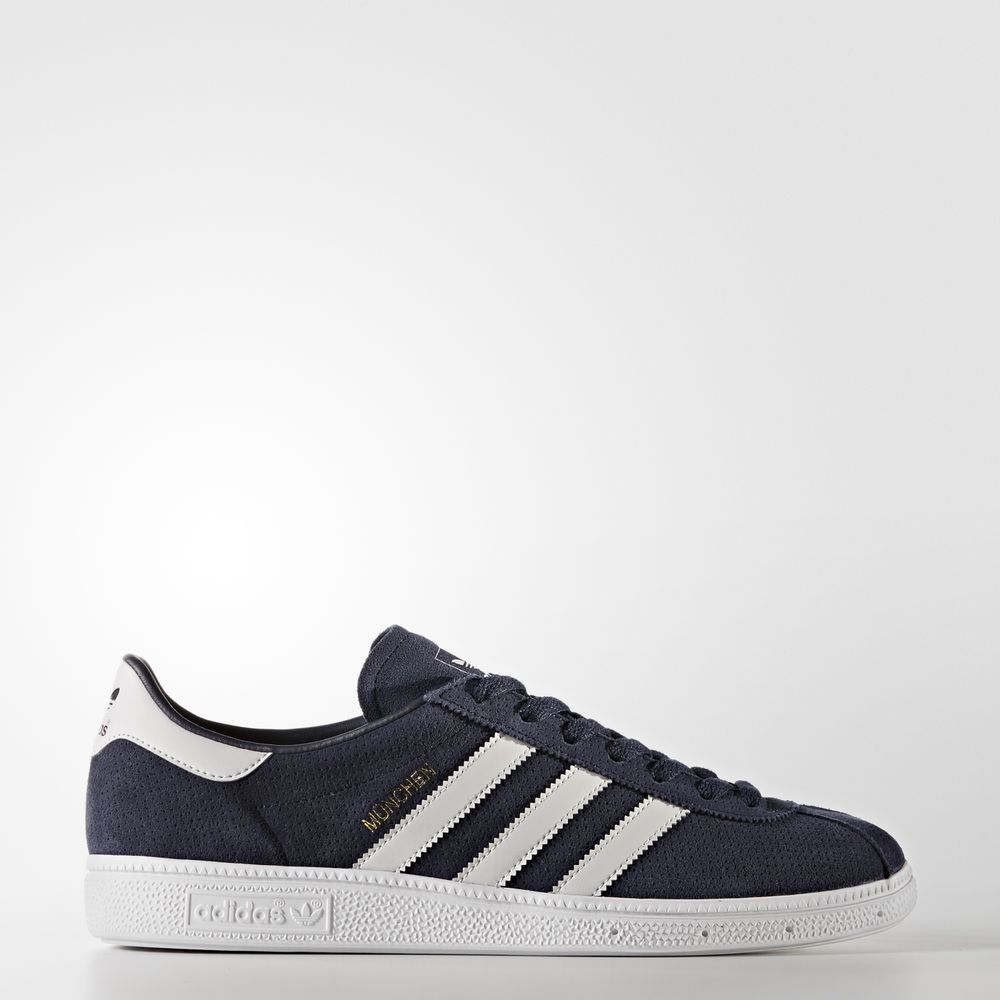 Adidas München - Originals ανδρικα - Γκρι/Χρυσο Χρωμα Μεταλλικός,Μέγεθος: EU 36 – 54 2/3 (613IKJHP)